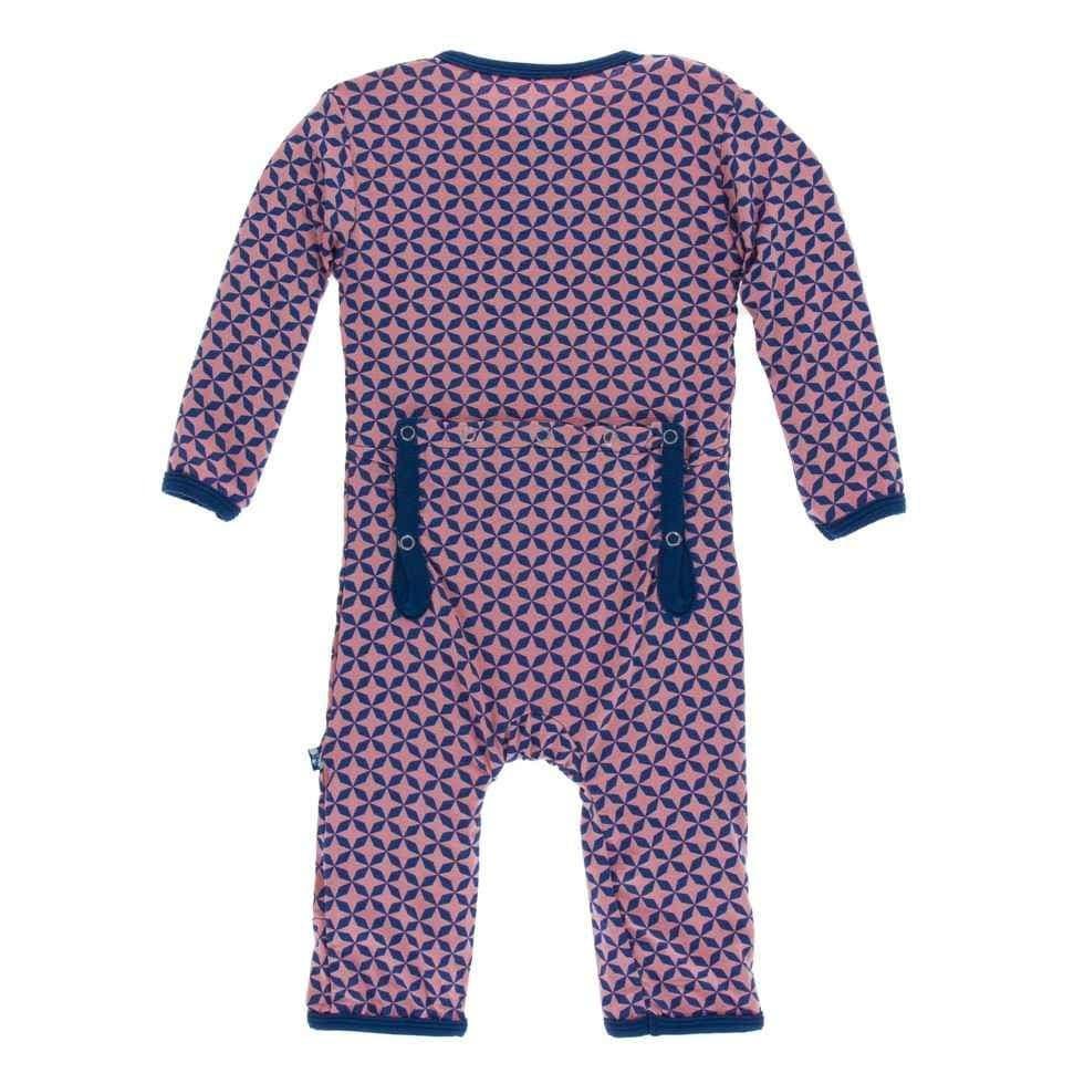 Print Bamboo Coverall with Snaps - Desert Rose Taj Mahal - Image 2