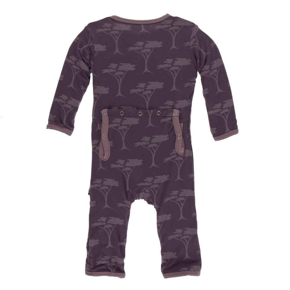 Print Bamboo Coverall with Zipper - Fig Acacia Trees - Image 2