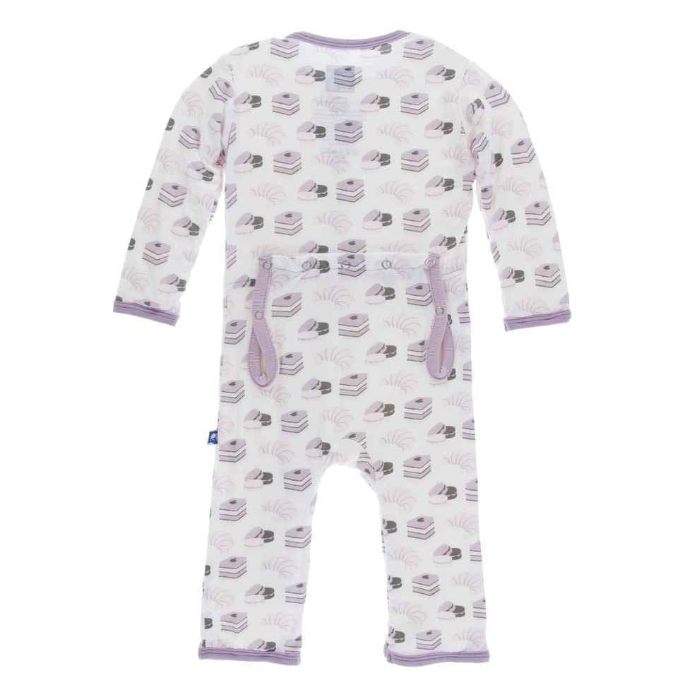Print Bamboo Coverall with Zipper - Natural Sweet Treats - Image 2