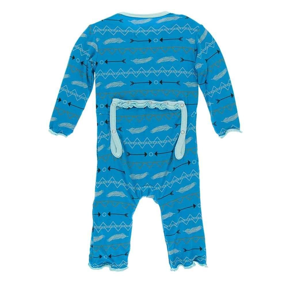 Print Bamboo Muffin Ruffle Coverall with Zipper - Amazon Southwest - Image 2