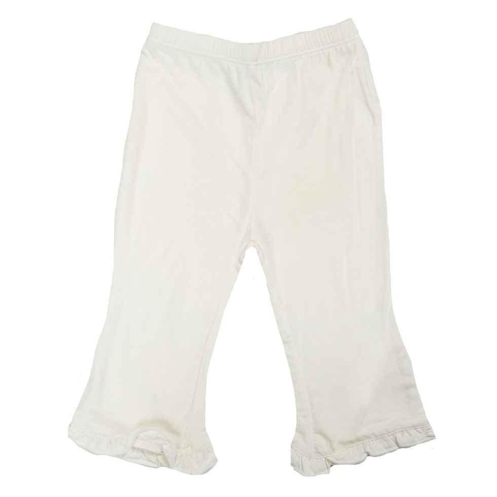 Solid Bamboo Ruffle Pant, Natural - Image 2