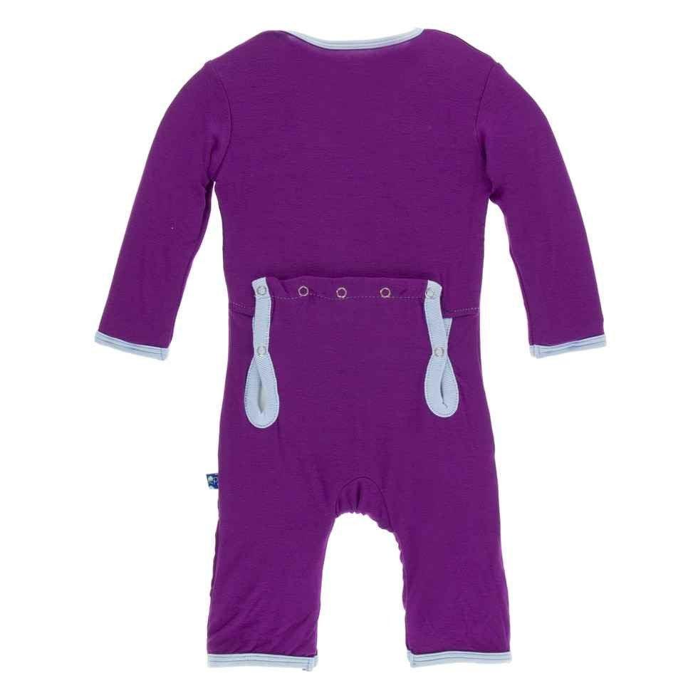Solid Bamboo Coverall with Zipper - Starfish with Pond - Image 2