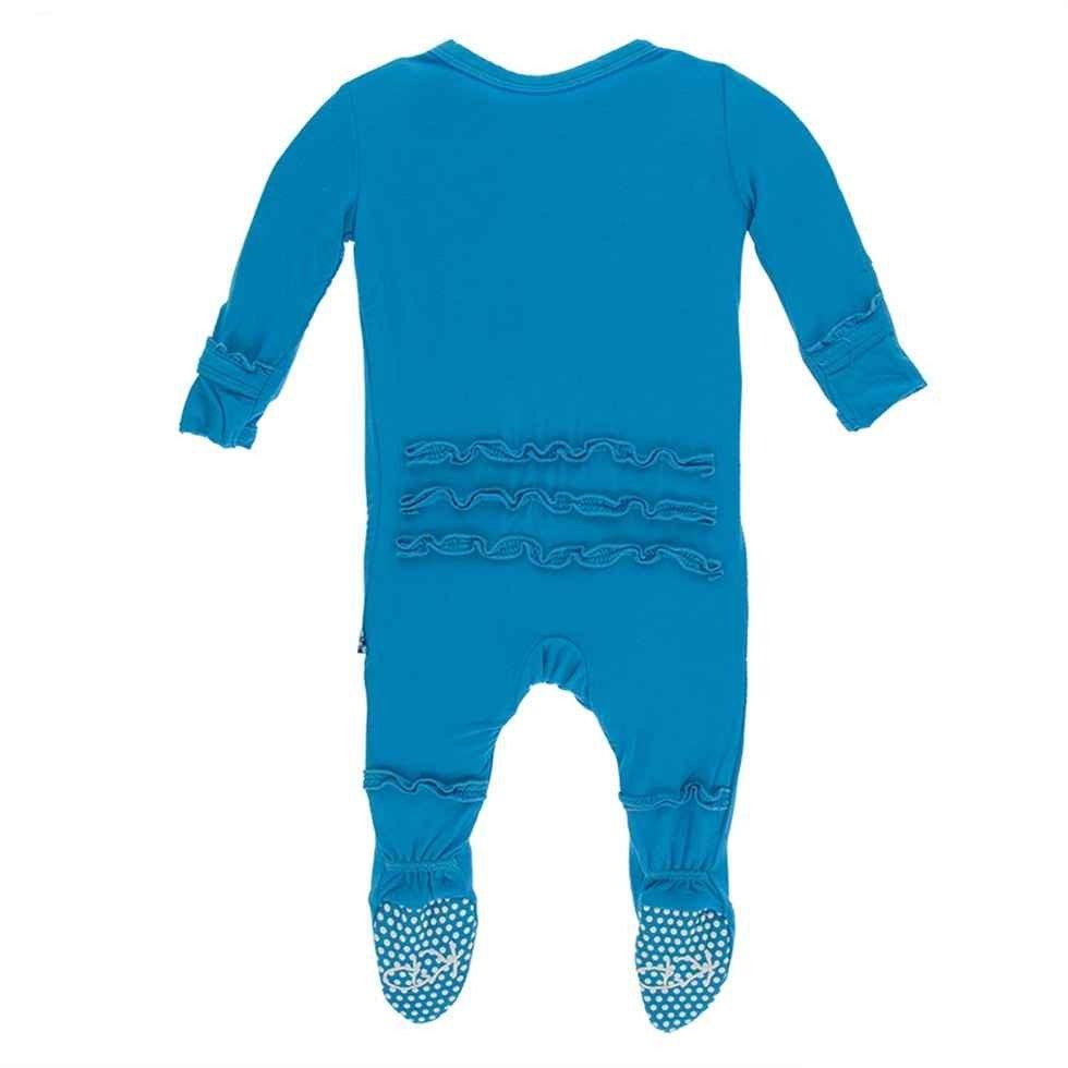 Solid Bamboo Muffin Ruffle Footie with Zipper - Amazon - Image 4