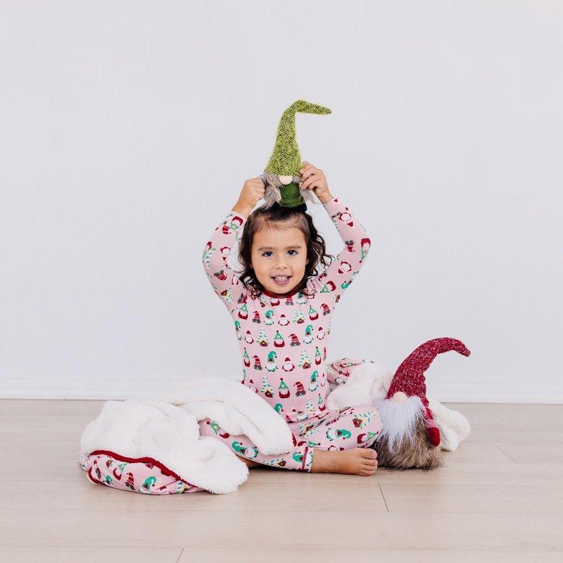 Bamboo Long Sleeve Pajama Set - Baby Rose Gnomes - Image 2