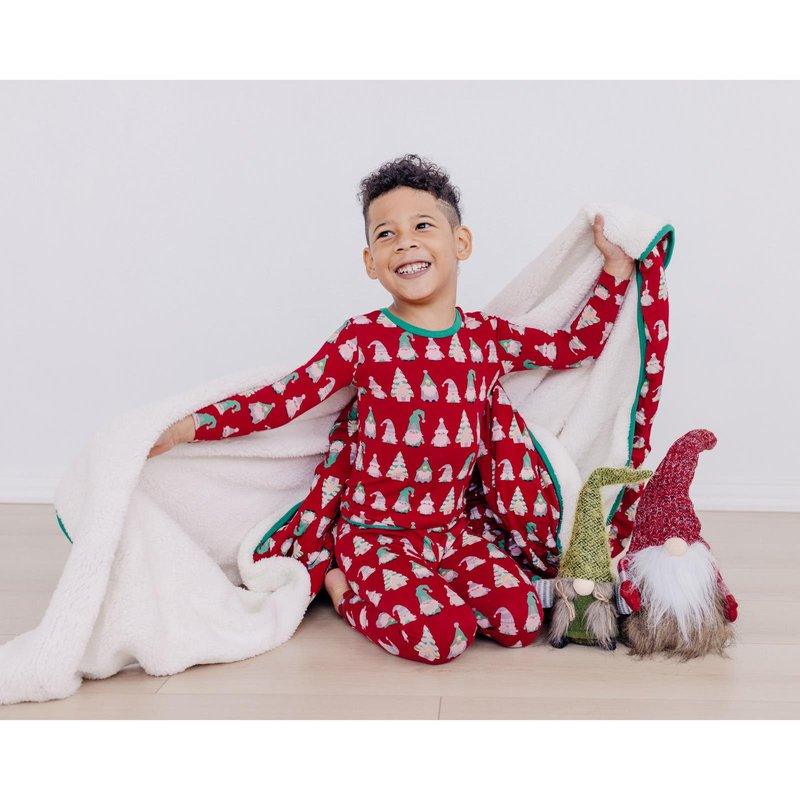 Bamboo Long Sleeve Pajama Set - Crimson Gnomes - Image 2