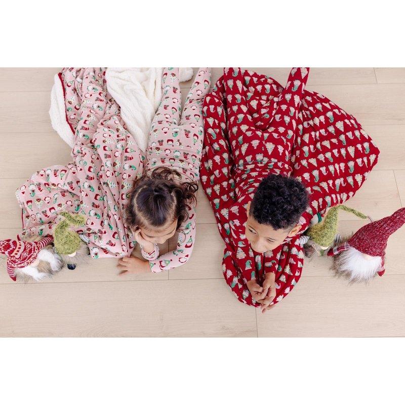 Bamboo Long Sleeve Pajama Set - Crimson Gnomes - Image 3