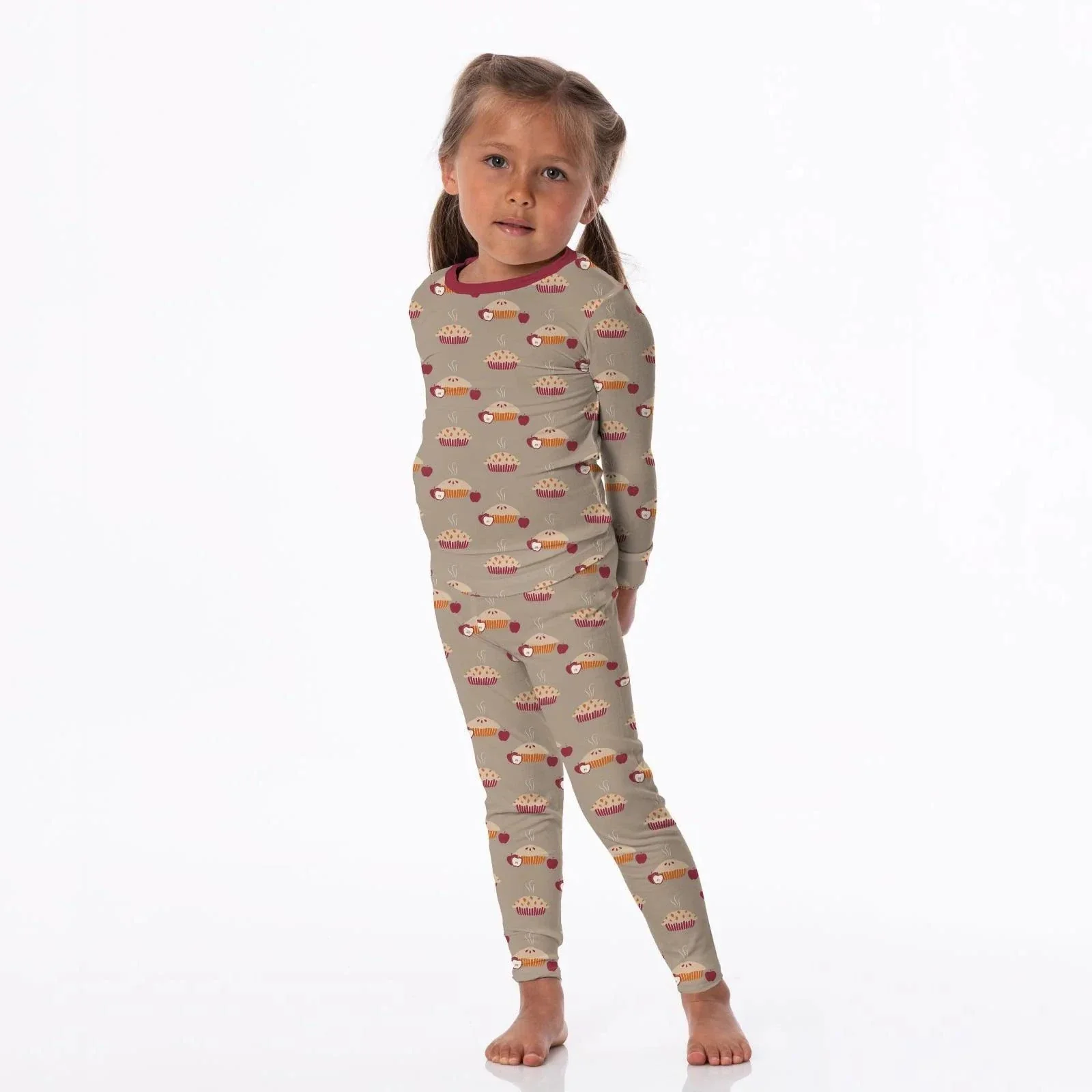 Bamboo Long Sleeve Pajama Set - Fall Pies - Image 2