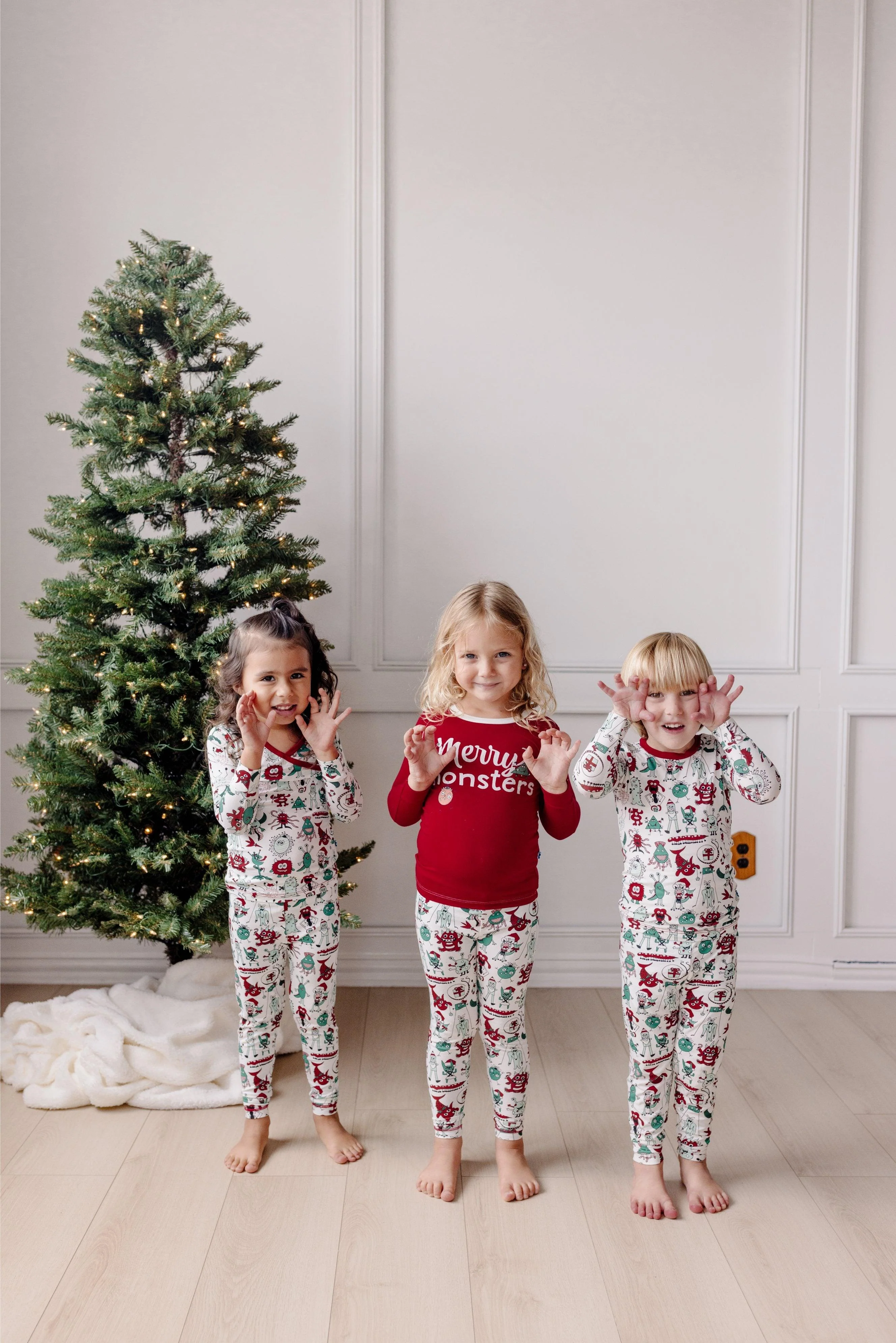Bamboo Long Sleeve Pajama Set - Merry Monsters - Image 2