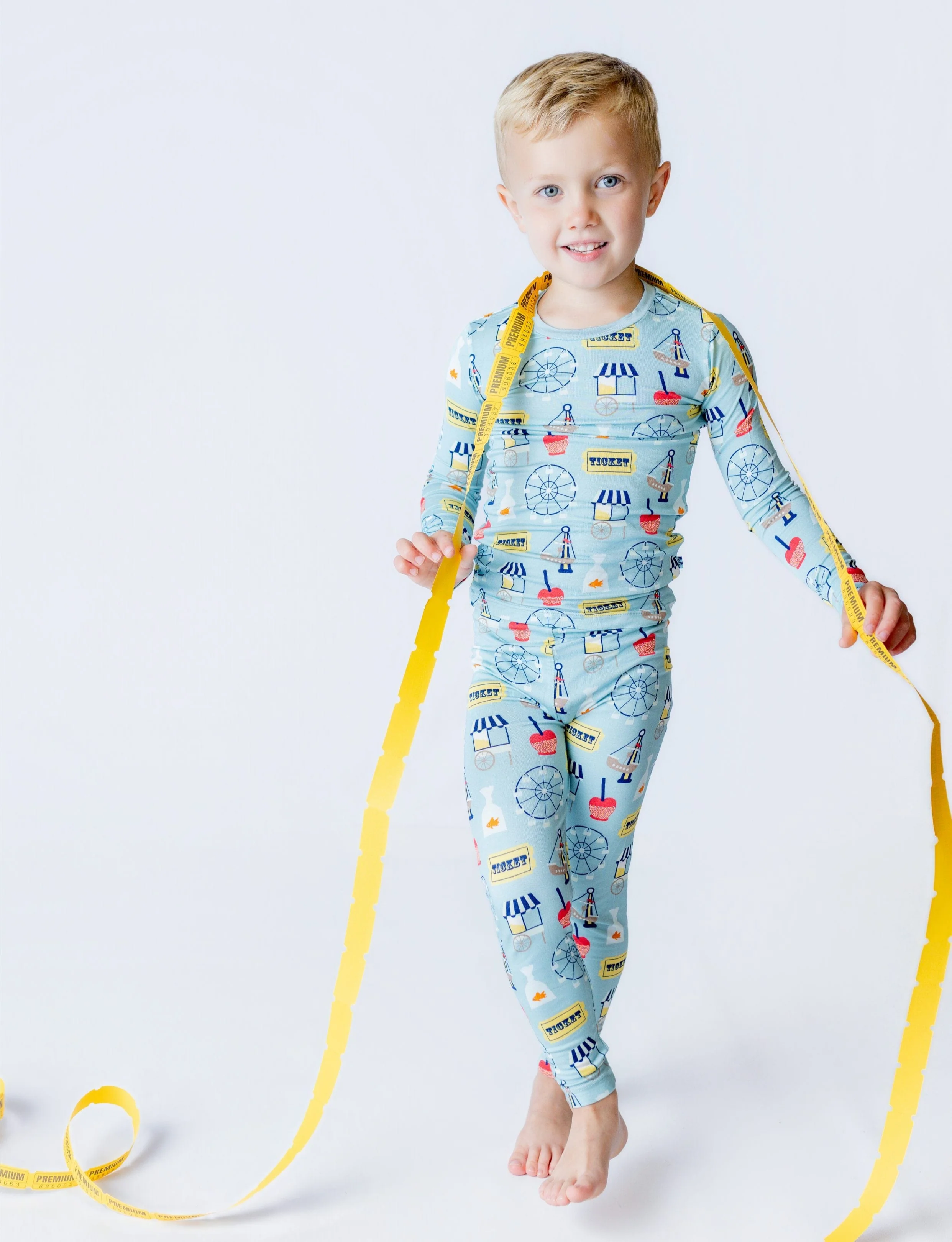 Bamboo Long Sleeve Pajama Set - Stormy Sea Fall Fair - Image 2