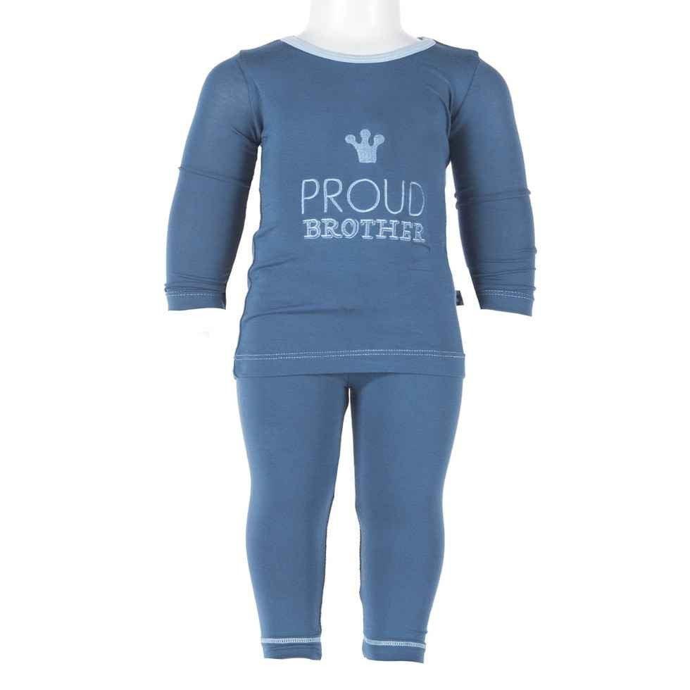 Bamboo Long Sleeve Pajama Set, Twilight Proud Brother - Image 2