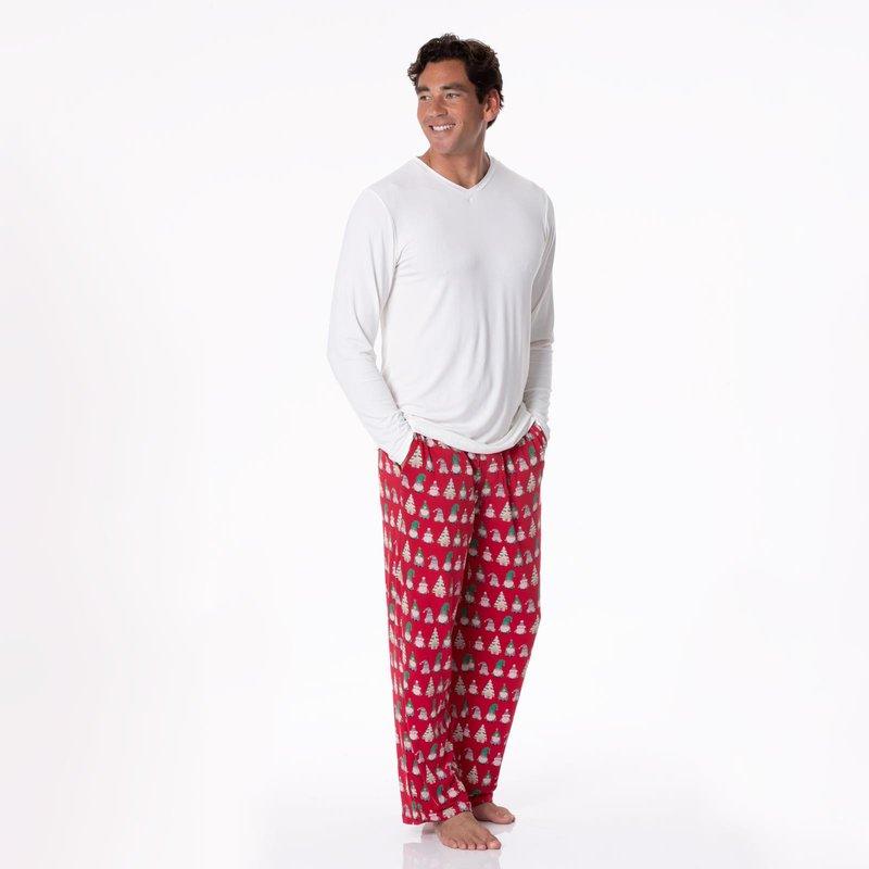 Bamboo Pajama Pants - Crimson Gnomes - Image 2