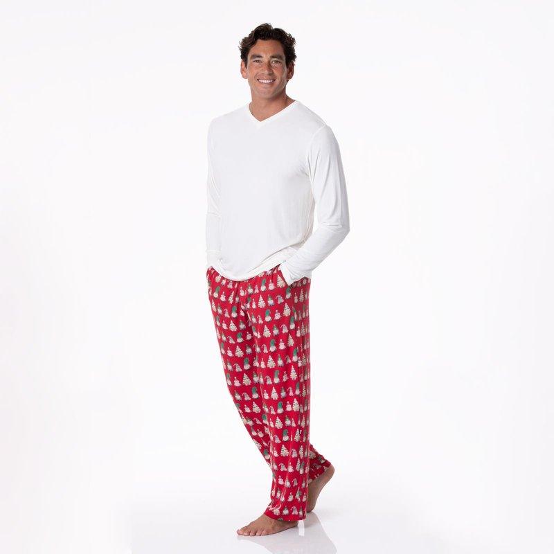 Bamboo Pajama Pants - Crimson Gnomes - Image 3