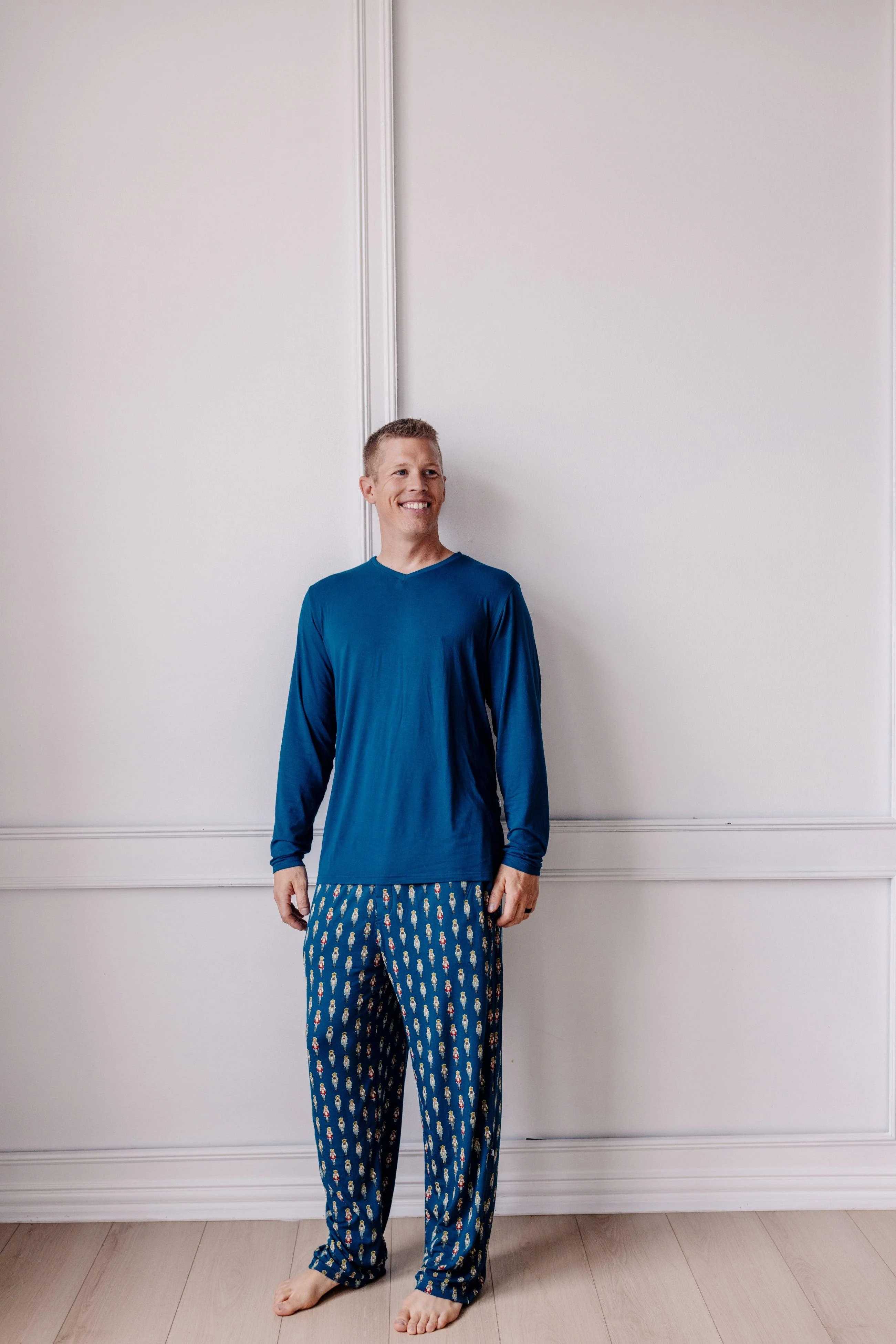 Bamboo Pajama Pants - Peacock Nutcrackers - Image 2