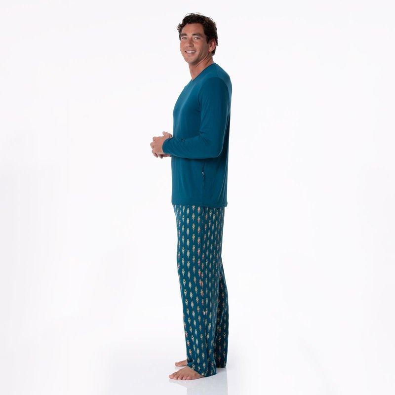 Bamboo Pajama Pants - Peacock Nutcrackers - Image 3