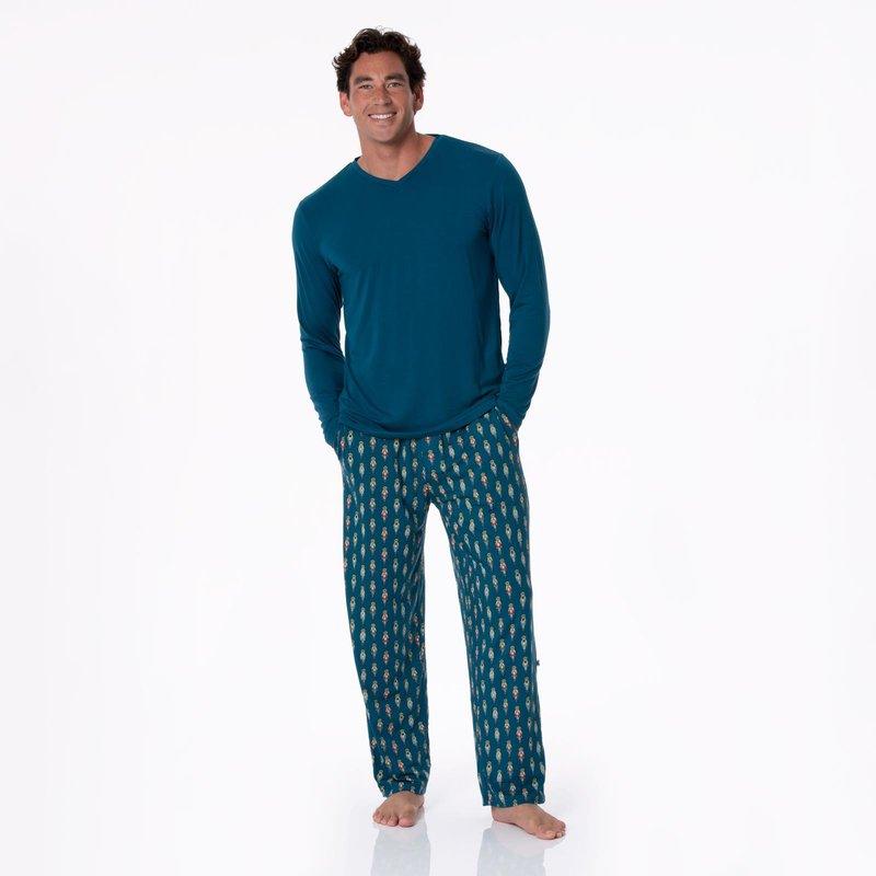Bamboo Pajama Pants - Peacock Nutcrackers - Image 5