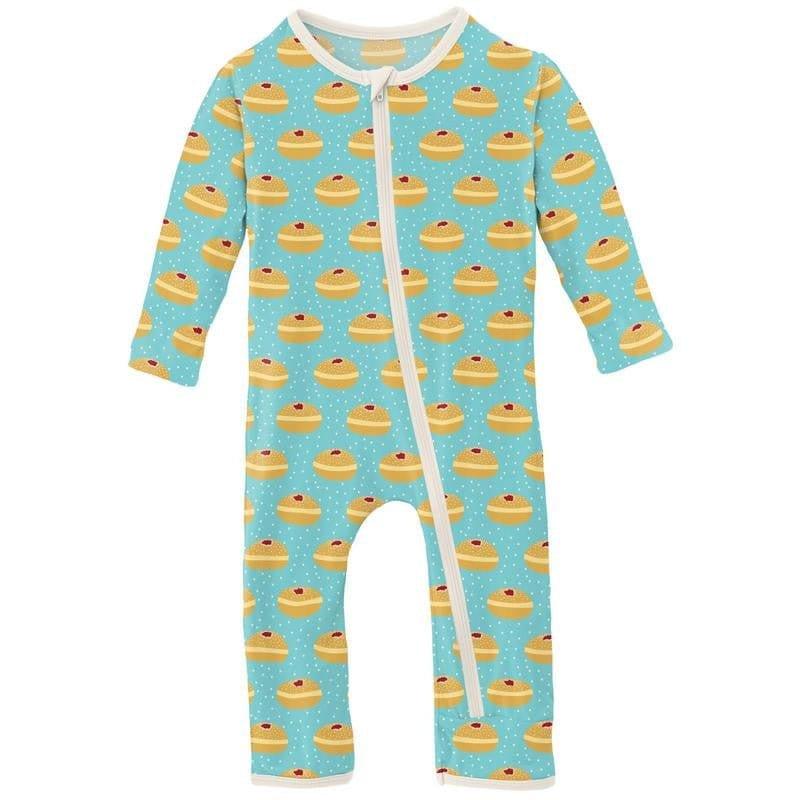 Print Bamboo Coverall with Zipper - Iceberg Jelly Donuts (WCA22)