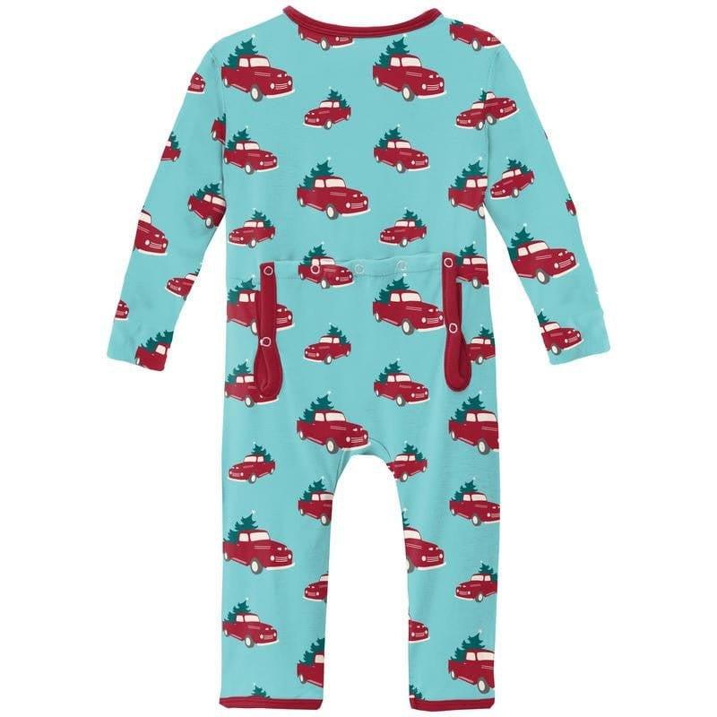 Print Bamboo Coverall with Zipper - Iceberg Trucks and Trees (WCA22) - Image 2