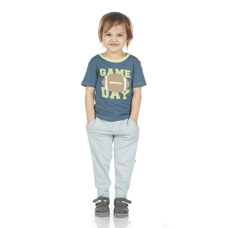 Print Bamboo Short Sleeve Easy Fit Crew Neck Graphic Tee - Deep Sea Game Day - Image 2