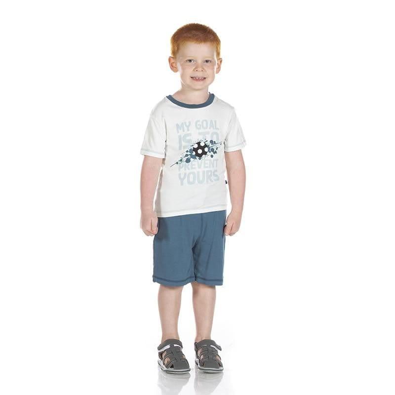 Print Bamboo Short Sleeve Easy Fit Crew Neck Graphic Tee - Fresh Air My Goal is to Prevent Yours - Image 2