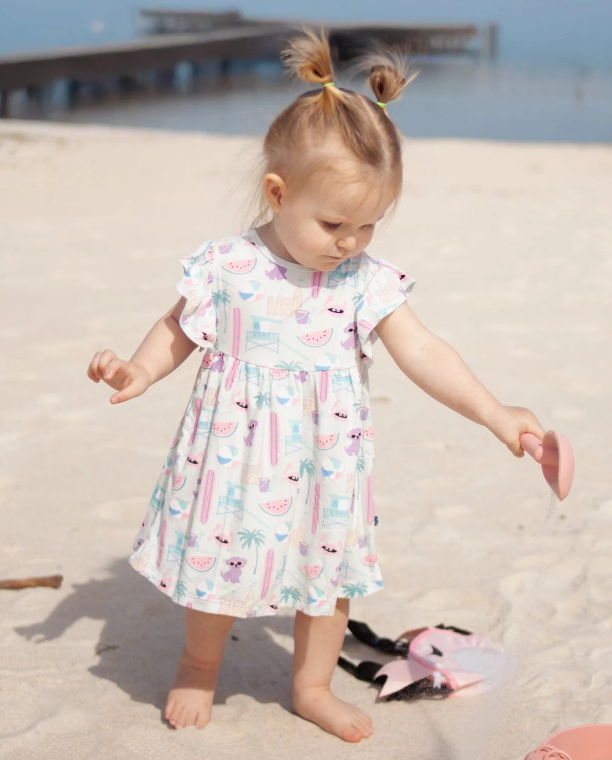 Bamboo Short Sleeve Lola Swing Dress - Fresh Air Beach Day