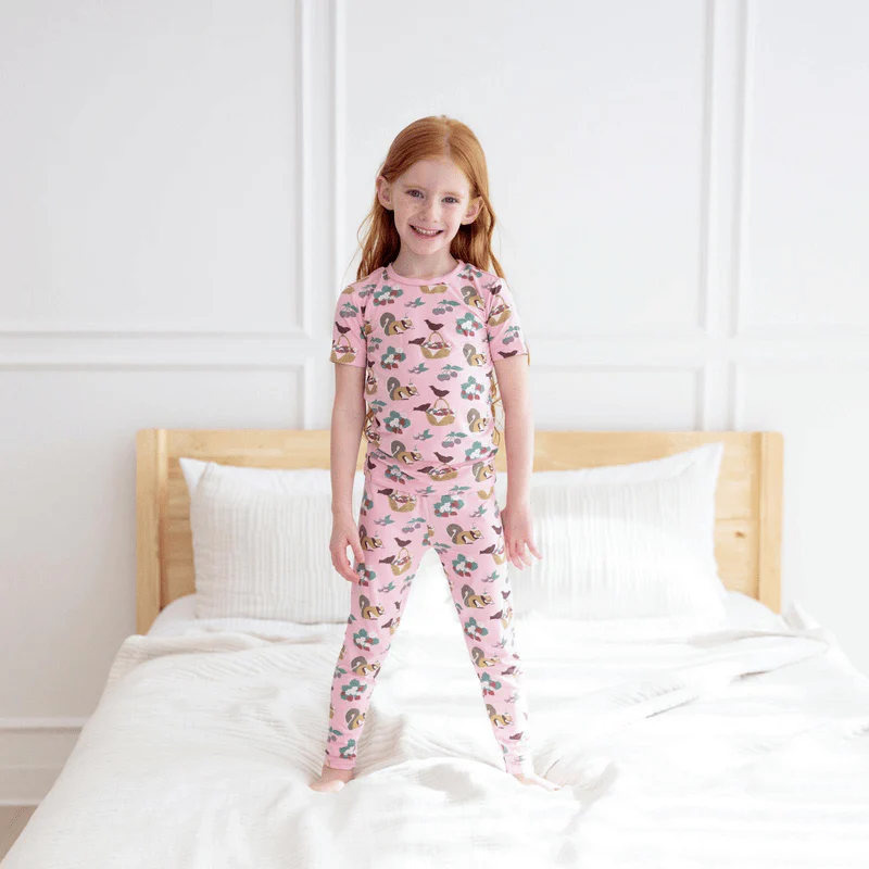 Bamboo Short Sleeve Pajama Set - Cake Pop Berry Picking - Image 2