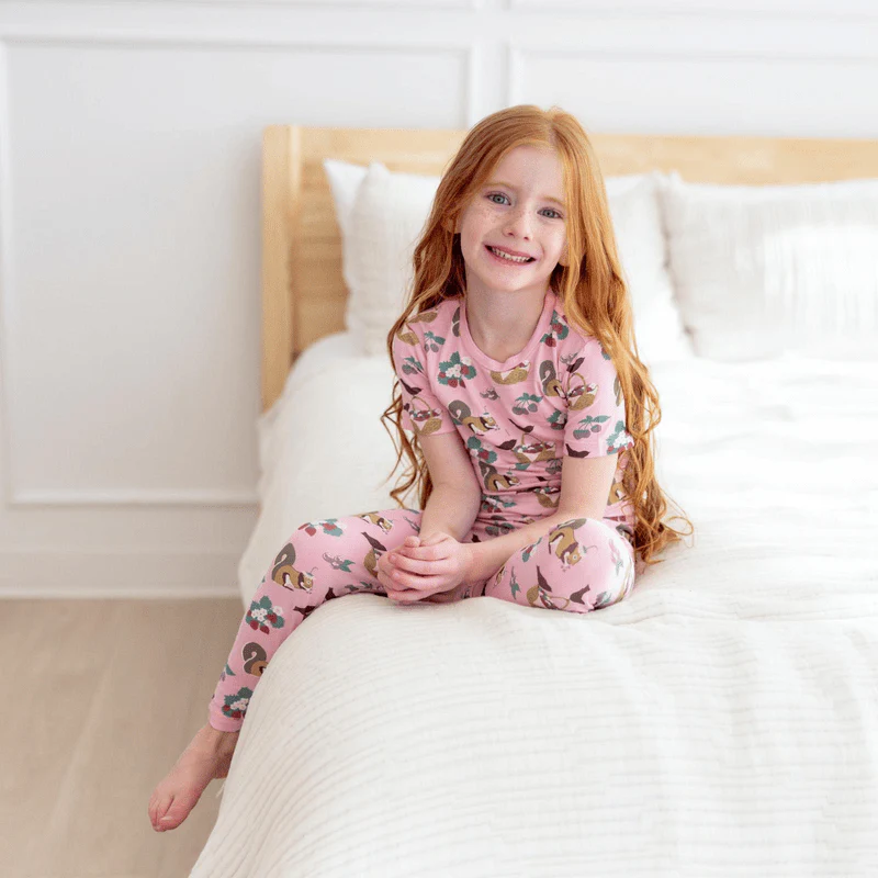 Bamboo Short Sleeve Pajama Set - Cake Pop Berry Picking - Image 4
