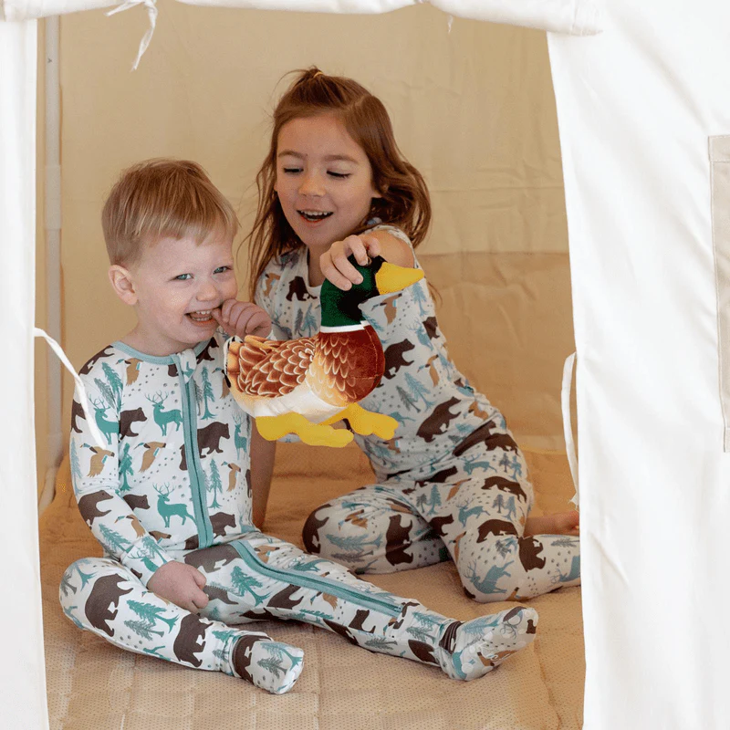 Bamboo Short Sleeve Pajama Set - Fresh Air Forest Adventure - Image 4