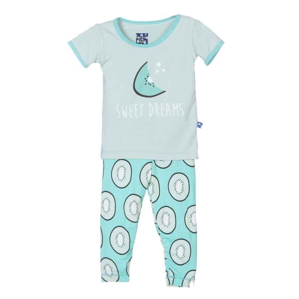 Bamboo Short Sleeve Pajama Set, Kiwi