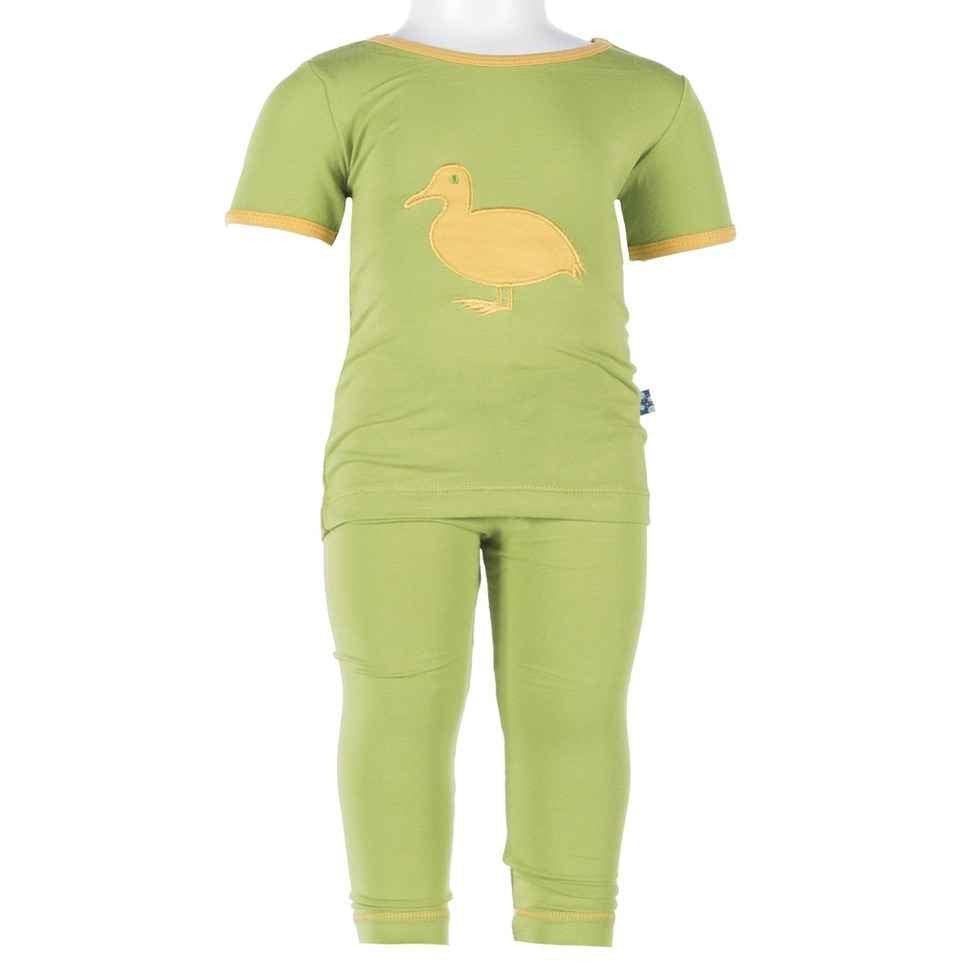 Bamboo Short Sleeve Pajama Set, Meadow Duck - Image 2