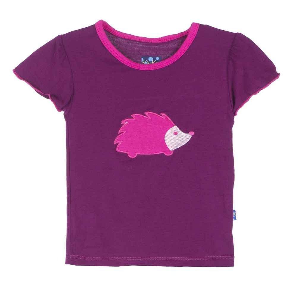 Bamboo Short Sleeve Puff Tee, Melody Hedgehog