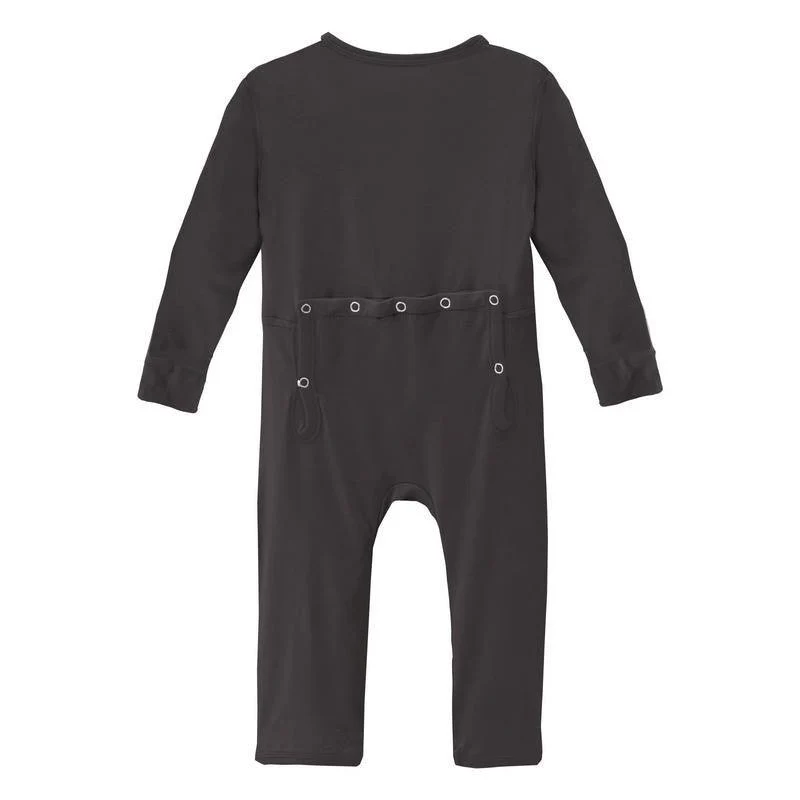 Solid Bamboo Coverall with 2-Way Zipper - Midnight - Image 2
