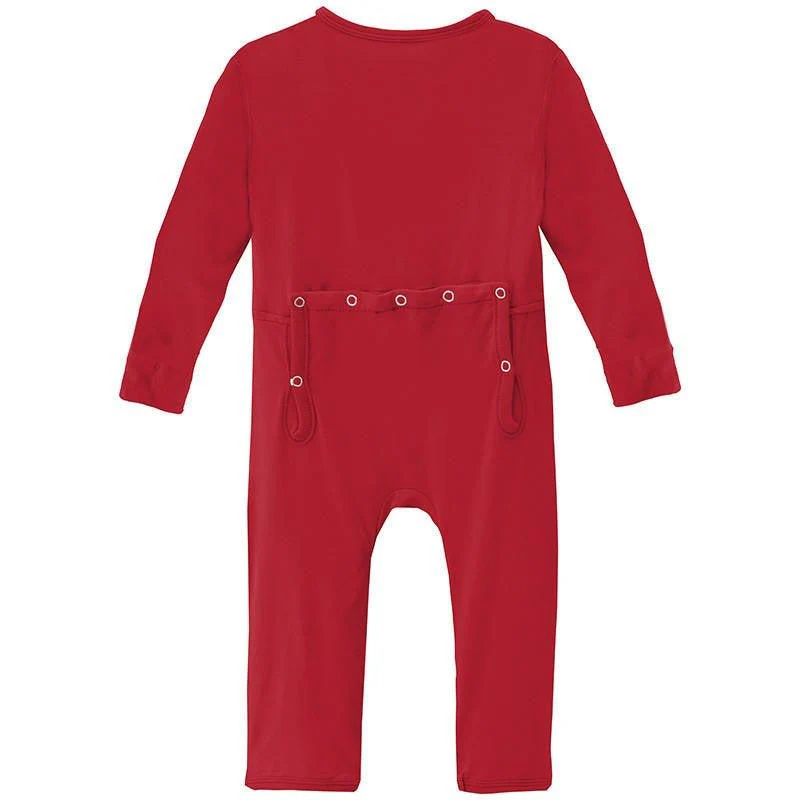 Solid Bamboo Coverall with Zipper - Balloon - Image 2
