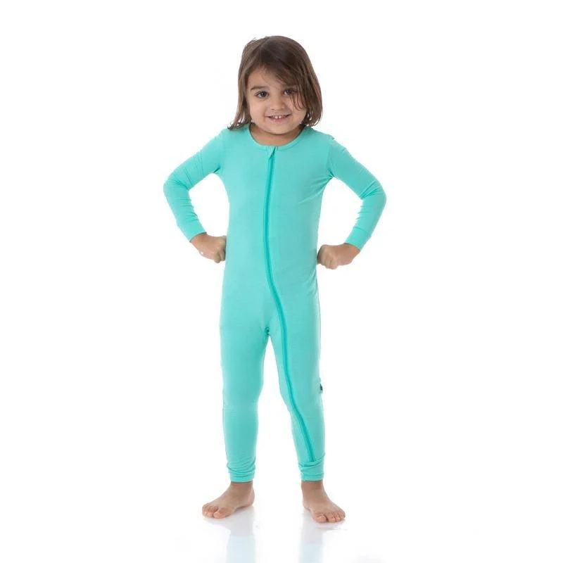 Solid Bamboo Coverall with Zipper - Glass (TBD22) - Image 3