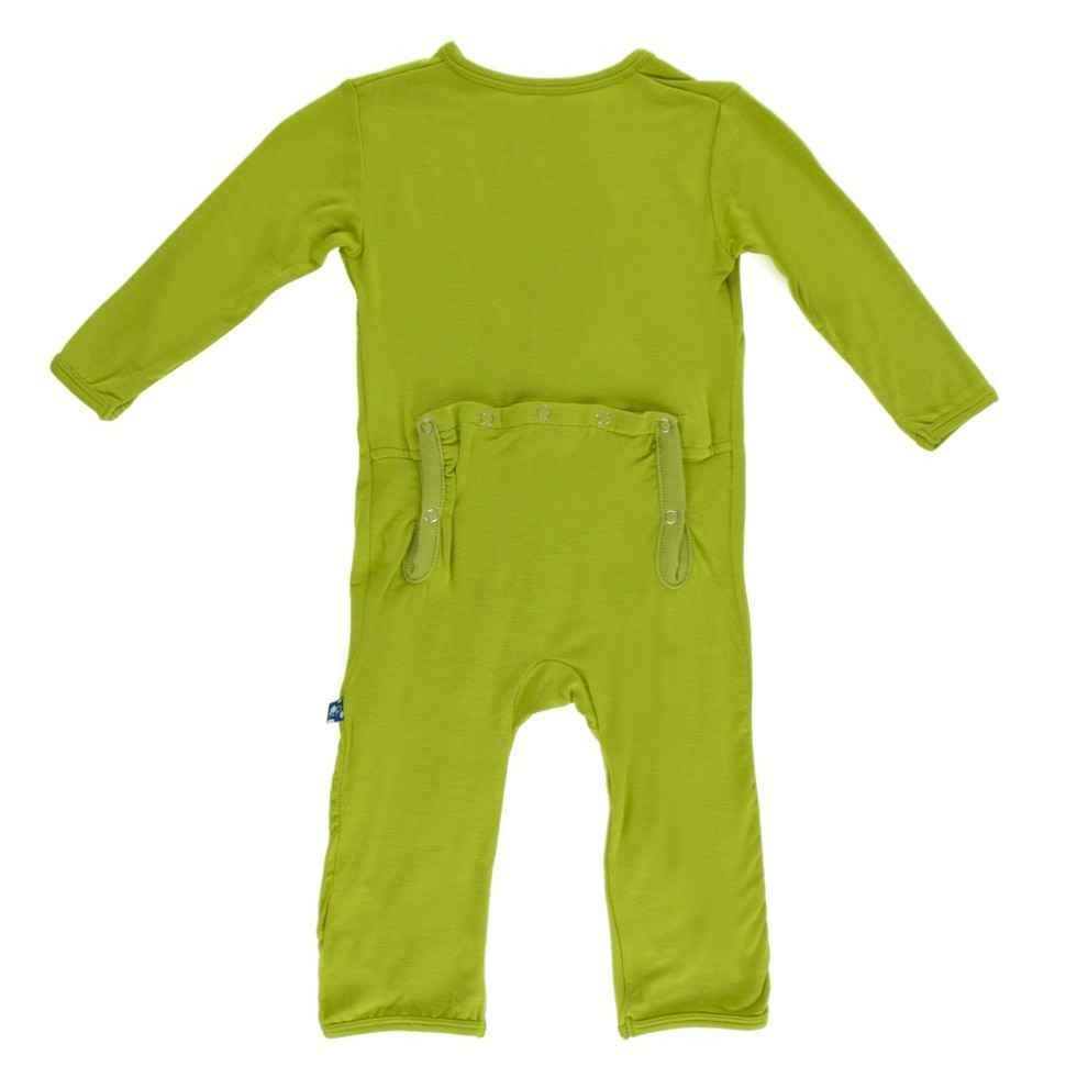 Solid Bamboo Coverall with Zipper - Meadow - Image 2
