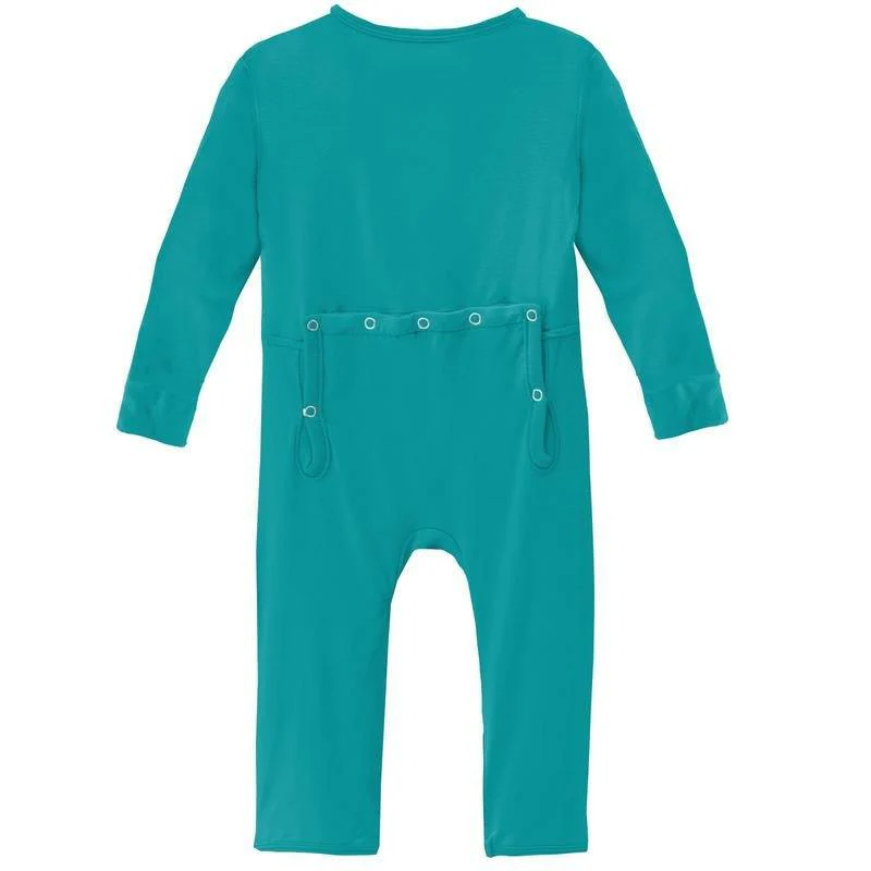 Solid Bamboo Coverall with Zipper - Neptune (TBD22) - Image 2