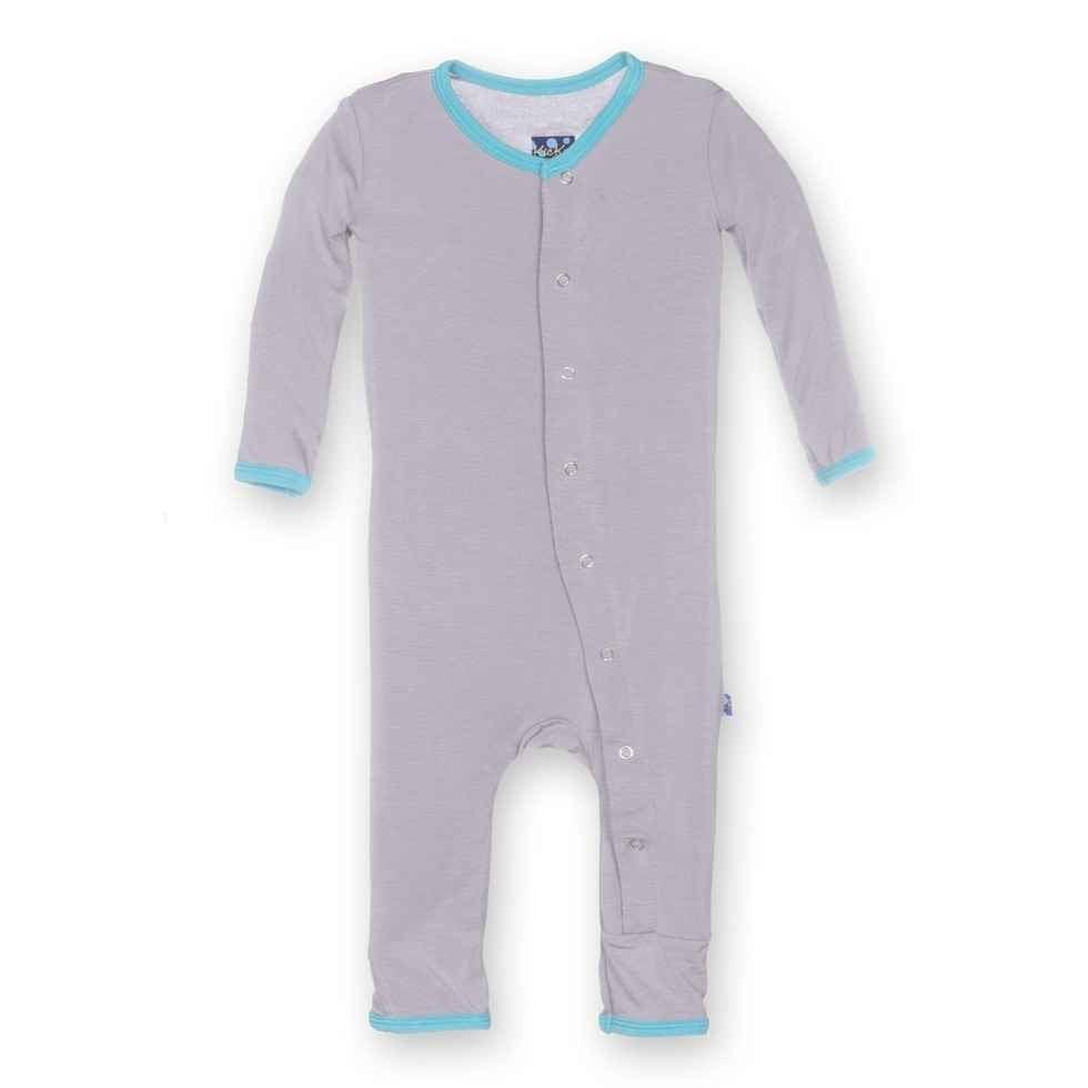 Solid Bamboo Fitted Coverall - Feather with Confetti - Image 2