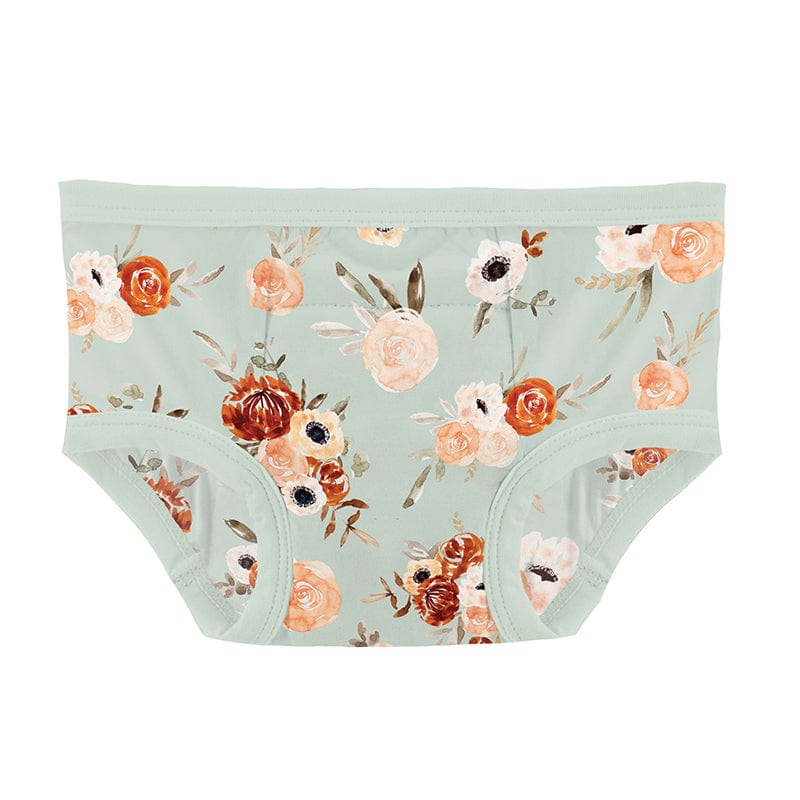 Bamboo Training Pants (Set of 2) - Baby Rose Fair Carousel & Aloe Fall Floral - Image 3