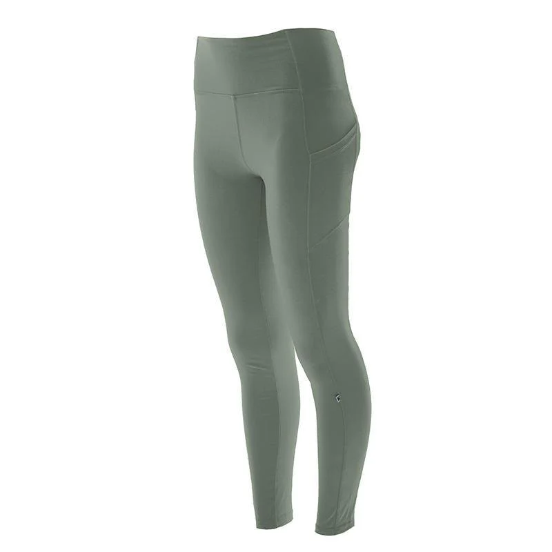 Women's Solid Bamboo Luxe Leggings with Pockets - Natural - Image 2