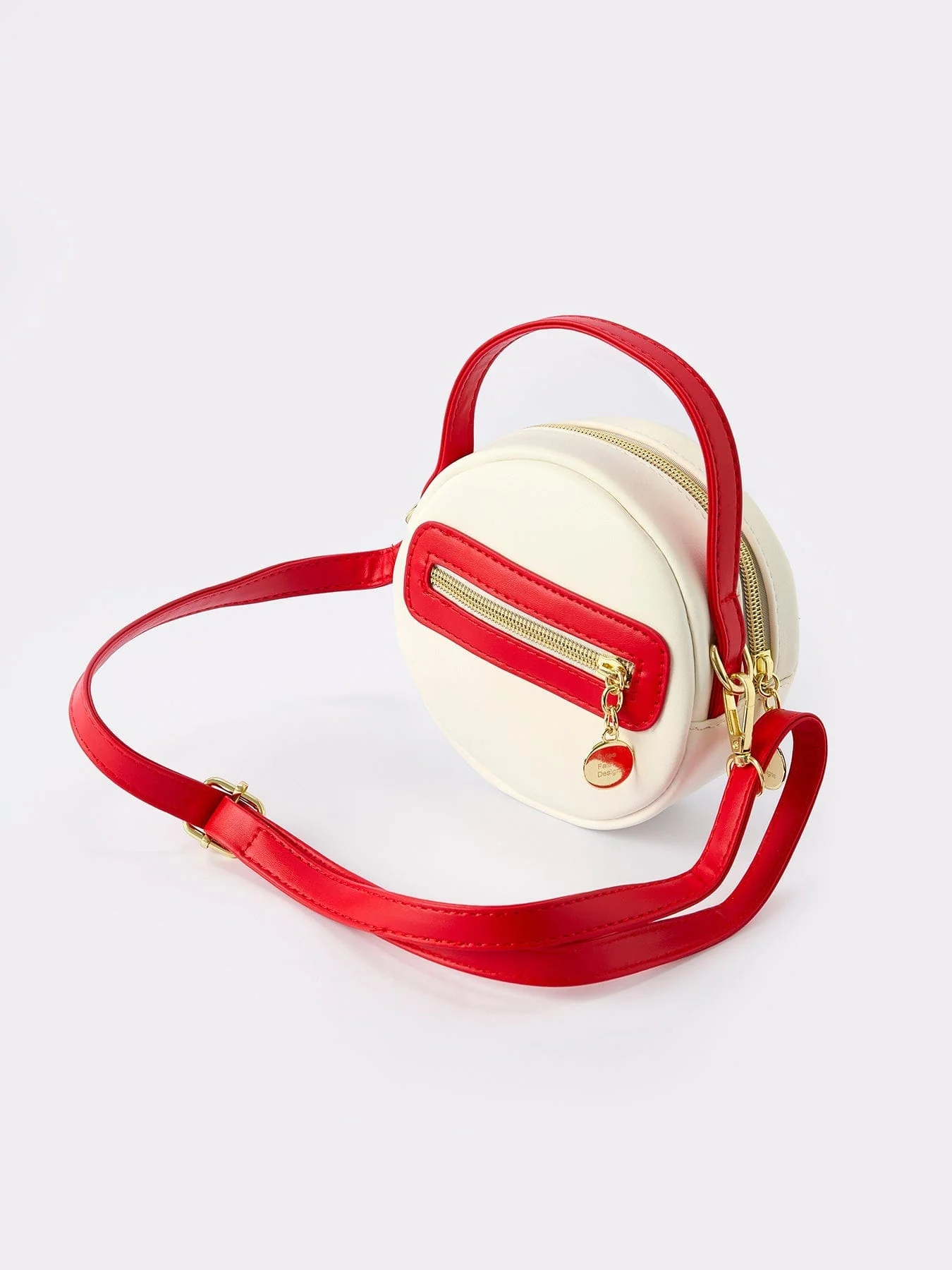 Kids Baseball Themed Crossbody Bag with Red Handle - Image 4