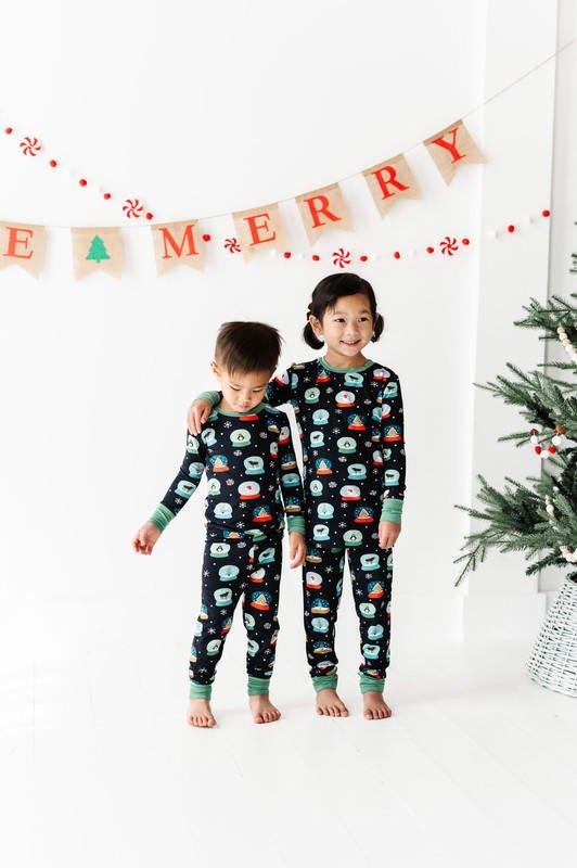 Bamboo Long Sleeve Pajama Set - Snow Globe - Image 4