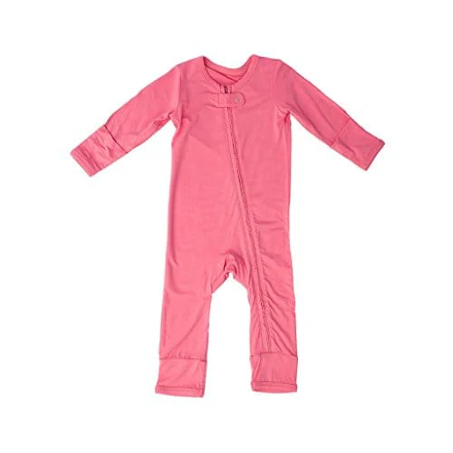Bamboo Coverall with Zipper - Adventure Pink