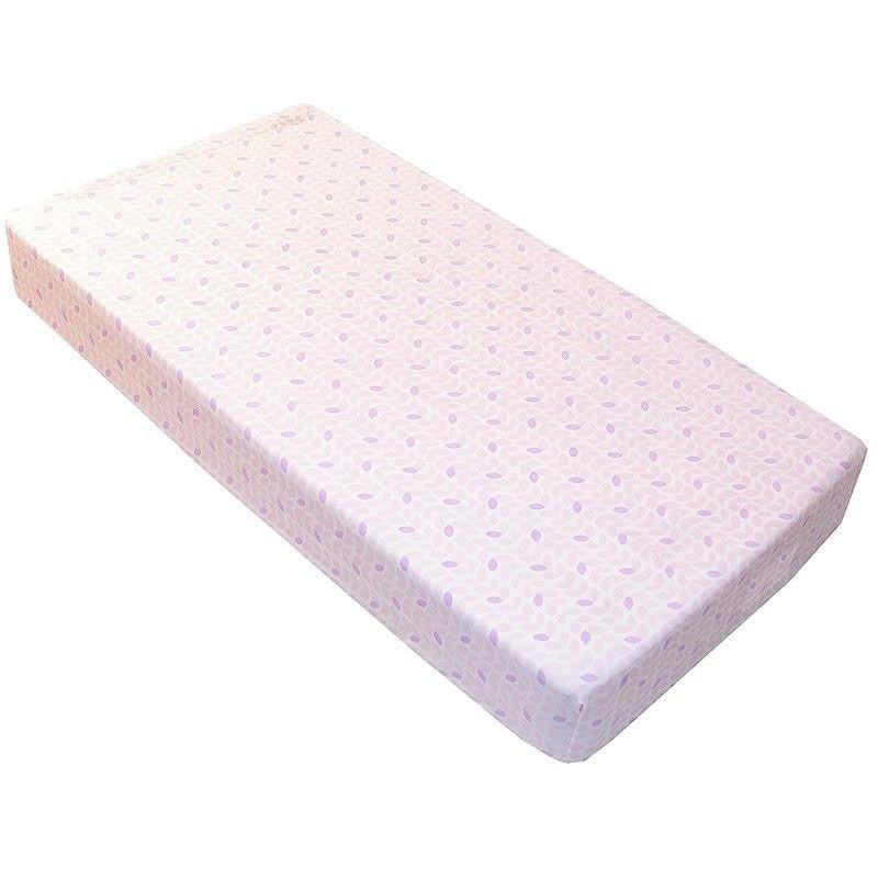 Girl's Ben & Noa Cotton Percale Crib Sheet - Pink Petals - Image 2