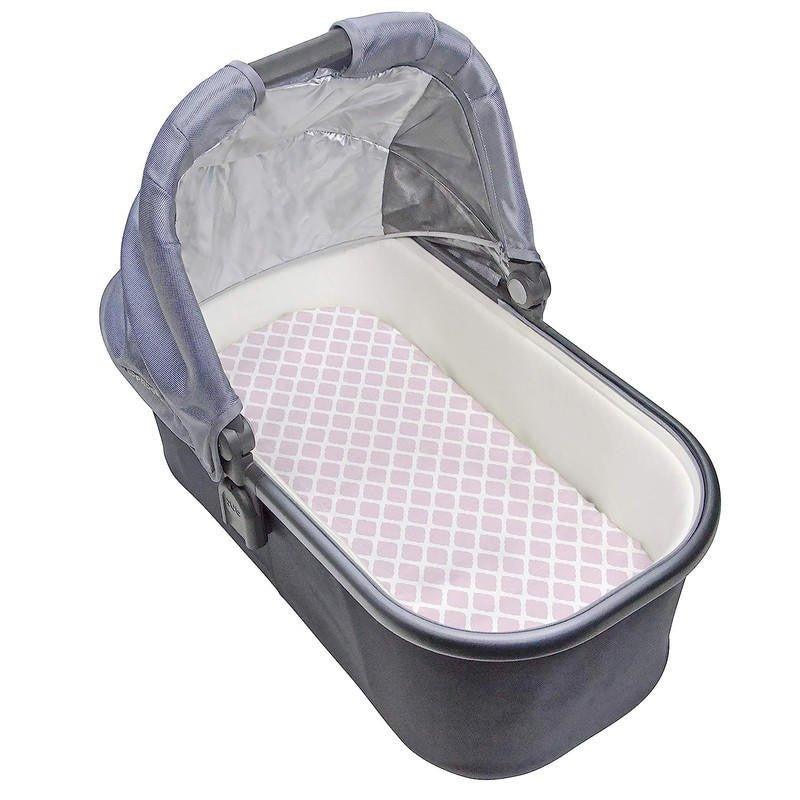 Girl's Cotton Flannel Bassinet Sheet - Pink Lattice - Image 2