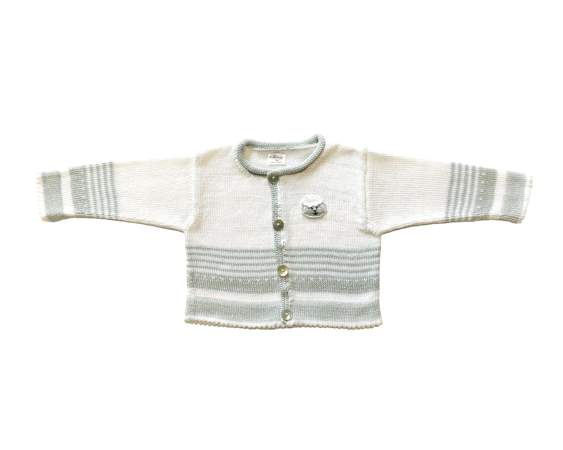 Lamb Cardigan, Grey - Image 2