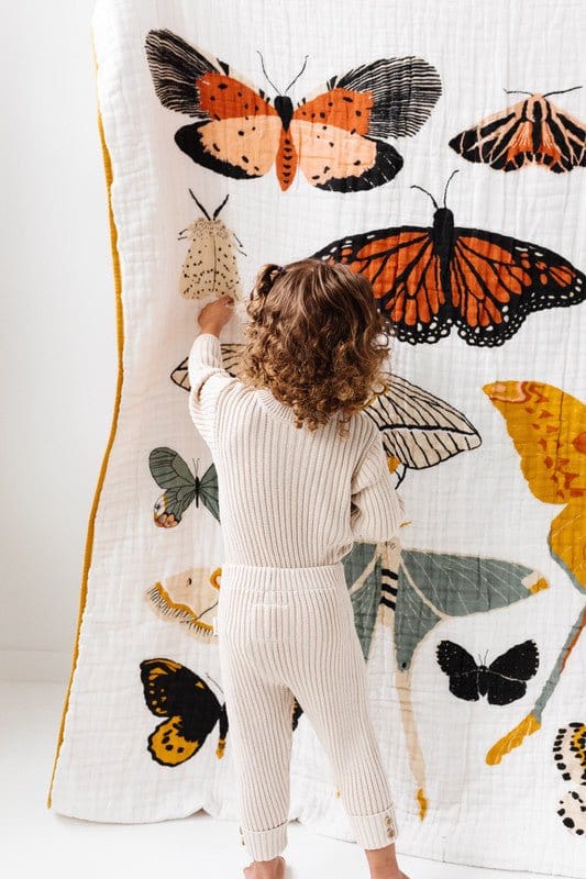 Large Throw Blanket - Butterfly Collector - Image 2