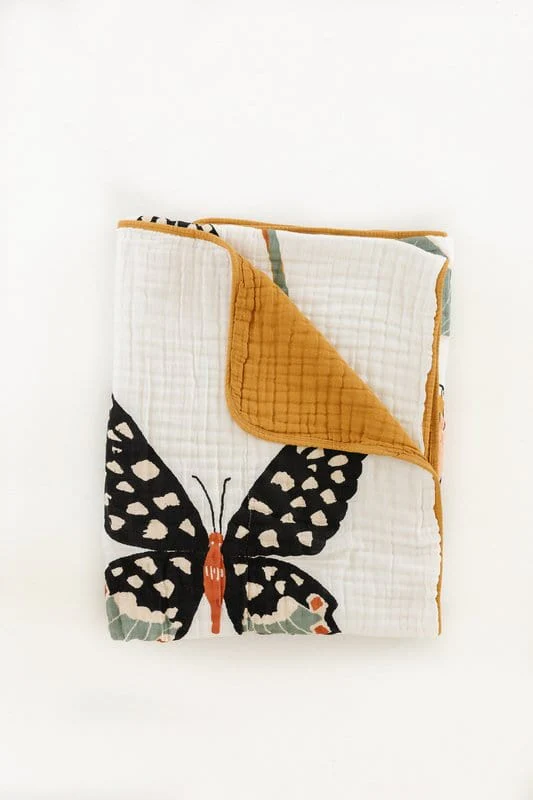 Large Throw Blanket - Butterfly Collector - Image 5