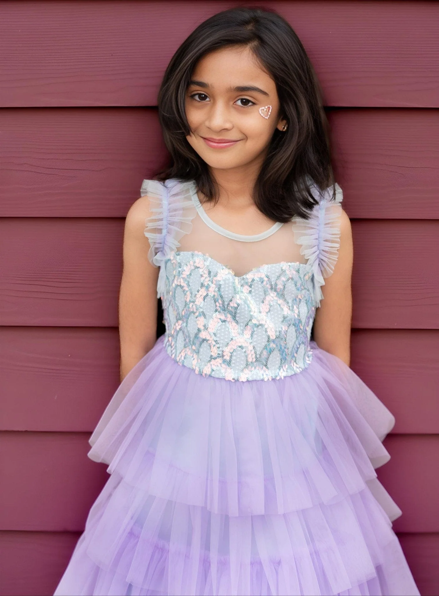 Lilac Dream Tiered Fairy Dress - Image 3