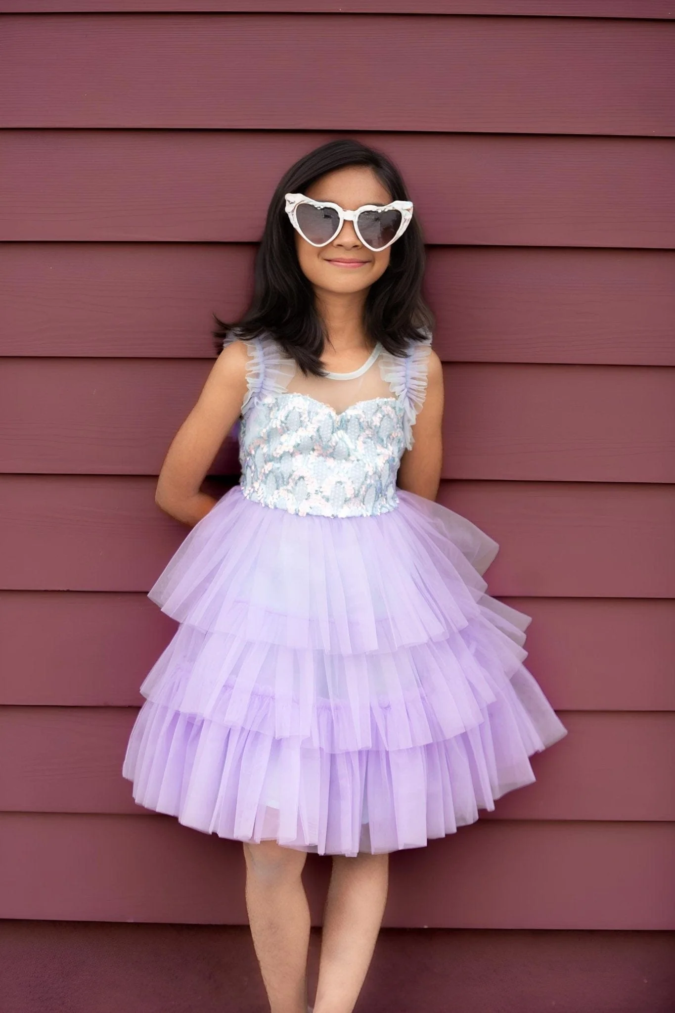 Lilac Dream Tiered Fairy Dress - Image 5