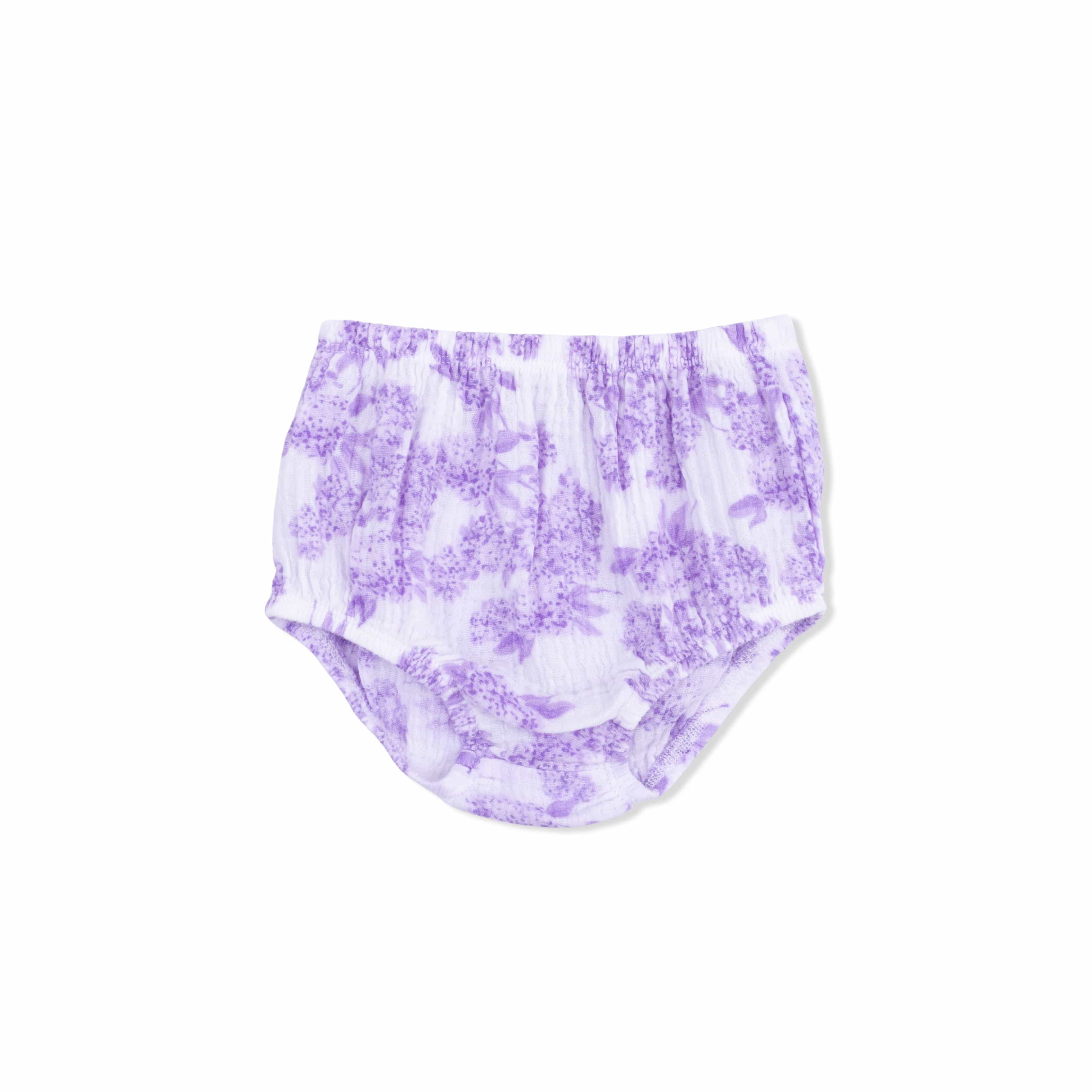 Smocked Sundress with Bloomer - Lilac Floral - Image 4