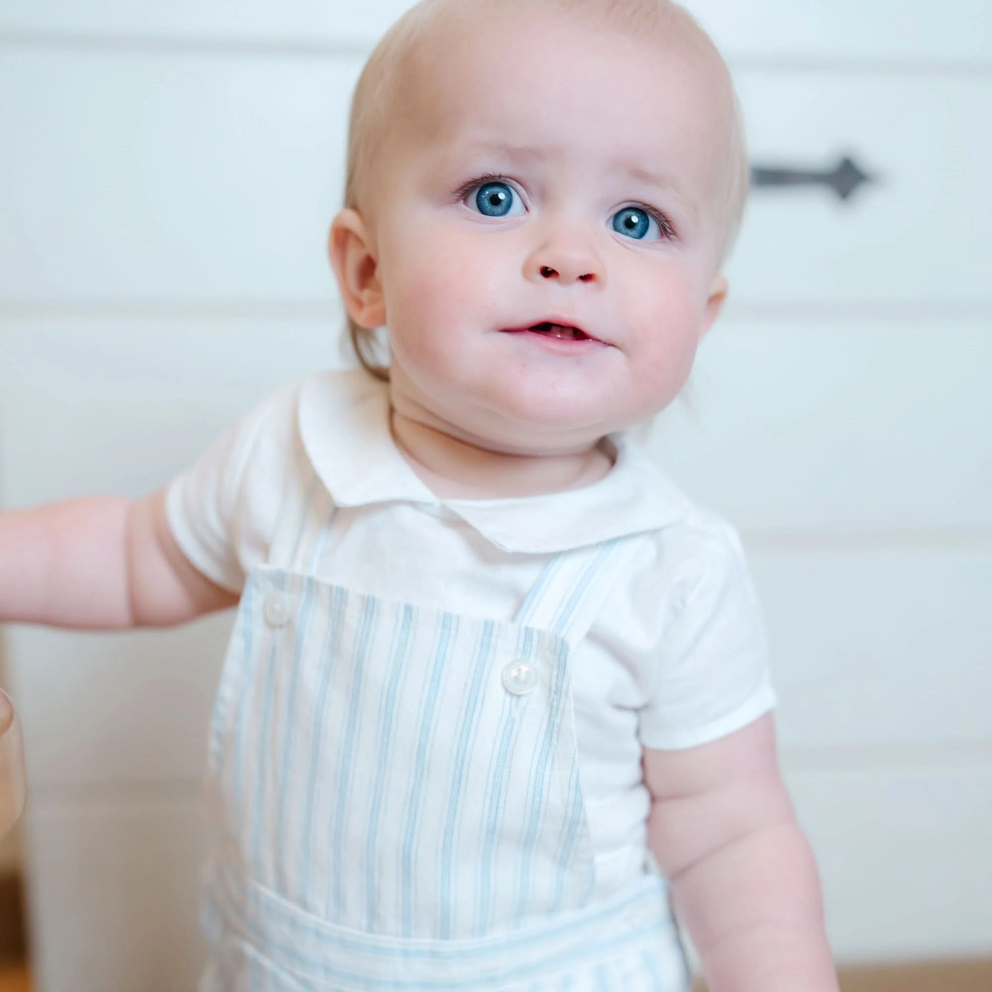 Linen Shortie Overall Set - Riviera Stripe - Image 4